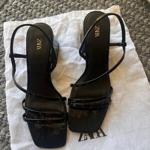 ZARA block heel sandals